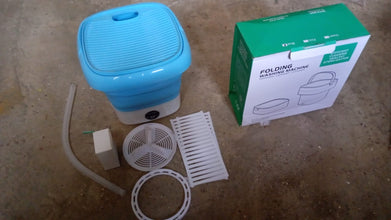 Portable Washing Machine, Mini Folding Washer and Dryer Combo, for Underwear, Socks, Baby Clothes, Travel, Camping, RV, Dorm, Apartment  the24kgal