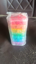 Weekly 7 Day Rainbow Color Pill Organizer Box the24kgal