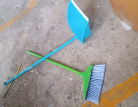 HANDLE DUSTPAN AND BRUSH FOR SWEEPING & CLEANING DUST, Supdi the24kgal