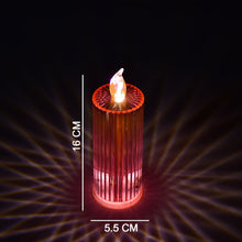 Big Simple Candles for Home Decoration, Crystal Candle Lights (Multicolor) the24kgal