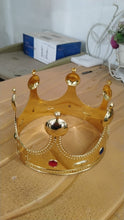 Royal Crown with Colored Gems (1 Pc / Golden & Silver) the24kgal