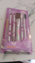 Floral Makeup Brush Set for Eyes, Lips, and Face (5 Pc) the24kgal