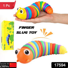 3D Rainbow Color Plastic Slug Fidget Toys, Stress Relieving Toy, Sensory Slug Toy for Boys and Girls, Finger slug Toy, for Autistic, Caterpillar Fidget Toys Stress Relief Gifts for Toddlers Kids Adults  (1 Pc) the24kgal