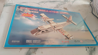 3D Wooden Aircraft Puzzle DIY Assembly Kit (Mix Design – 1 Set) the24kgal