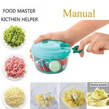Handy Mini Plastic Vegetable Chopper Cutter, Onion Chopper Vegetables for Kitchen Accessories with 3 Blades the24kgal