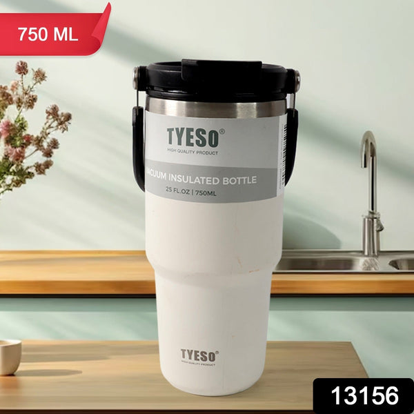 High Quality Stainless Steel Vacuum Glass Insulated Glass Coffee Cups Double Walled Travel Mug, Car Coffee Mug (With Lid & Handle / 1 Pc) the24kgal