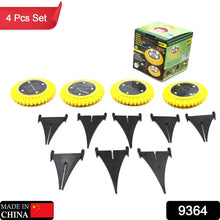 4 Pack Solar Ground Lights, LED Solar Powered Disk Lights Outdoor Waterproof Garden Landscape Lighting for Yard Deck Lawn Pathway Walkway Balcony Decoration the24kgal