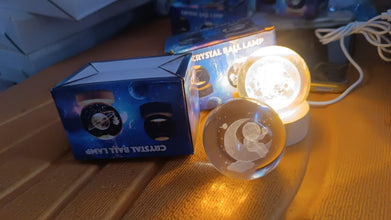 3D Crystal Ball lamps With Base (1 Pc / Mix Design) the24kgal