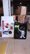 Solar Power Astronaut Ornament Moving Hand with Indian Flag (1 Pc) the24kgal