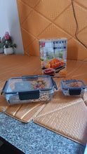 Plastic Kitchen Storage Container Big 800 ML & Small 250 ML with Air Seal Lock Lid & Spoon the24kgal