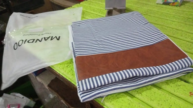 Pillow Covers, leather & cotton Cushion Covers (20 × 20 Inch / 1 Pair / 2 Pc) the24kgal
