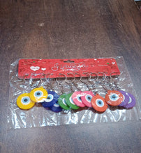 Evil Eye Rubber / Silicone Keychain (12 Pcs Set / Mix Color) the24kgal