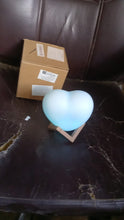 3D Heart Shape Moon Night Lamp with Plastic Stand (13 x12 Cm / 1 Pc) the24kgal