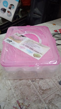 2Layer, 32 Grid Egg Tray with Lid Egg Carrier Holder for Refrigerator, Camping Food Storage Container with Handle (1 Pc ) the24kgal