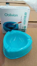 Oblivion Durable Plastic Ashtray with Wide Bowl and Triple Cigarette Holder Slots (1 Pc) the24kgal