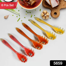 Silicone Kitchen Utensil Set - 6-Piece Heat-Resistant Non-Stick Cooking Spoons the24kgal
