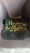 Birthday Gift Bag with Gold Shiny Stars, Reusable Party Gift Bags (1 Pc) the24kgal