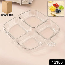 Plastic Kitchen Trays for Serving (4 Compartment / 1 Pc) the24kgal