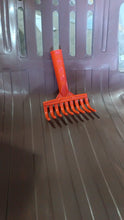 Heavy Duty Plastic Garden Hand Rake – 9-Tooth Cultivator Tool (1 Pc) the24kgal