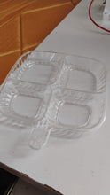 Plastic Kitchen Trays for Serving (4 Compartment / 1 Pc) the24kgal