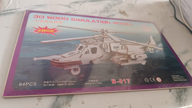 3D Wooden Aircraft Puzzle DIY Assembly Kit (Mix Design – 1 Set) the24kgal