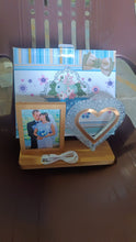 Heart Shape Cystal Led Lamp & Photo Frame Night Lamp | Wedding Gift | love couple the24kgal