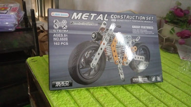 Metal DIY Bike Building Blocks for Kids (bike 162 pc of Bike Tool / 1 Set】 the24kgal