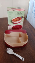 Airtight Food Grade Tiffin Box with 2 in 1 Spoon And 2 Compartment the24kgal