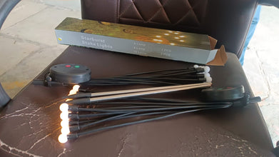 Solar-Powered Firefly Garden Decorative LED Light Set (2 Pc) the24kgal
