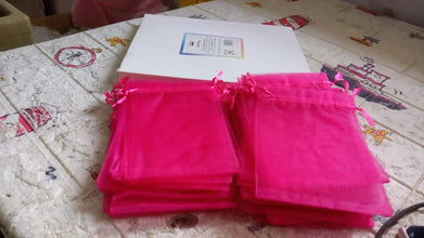 Organza Drawstring Gift Bags – Small Mesh Pouches for Wedding, Party & Festival Favors (50 Pcs Set) the24kgal