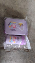 Plastic Lunch Box Leak Proof 2 Compartment with Bottle and Fork (1 Set / Mix Color) the24kgal