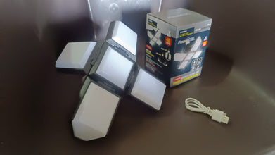 Foldable Camping Light USB Rechargeable LED Lamp with Hanging Hook (1 Pc) the24kgal