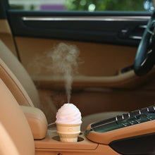 Ice Cream Design LED Humidifier for Freshening Air & Fragrance (Multicoloured) the24kgal