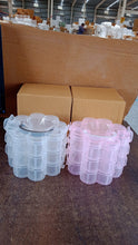 3-Layer Transparent Plastic Flower-Shaped Storage Box with 9 Grids the24kgal
