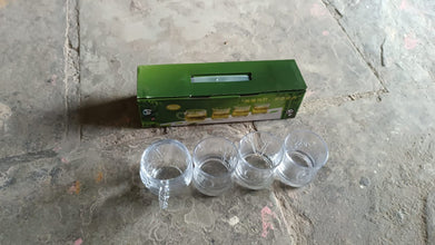 Glass 3 Pc Mug & 1 Pc Cup Set, Water glass (4 Pcs Set) the24kgal