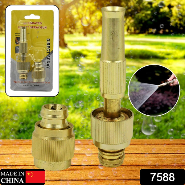 water spray nozzle for water pipe booster nozzle for car wash nozzle with high pressure water adjustable brass nozzle water spray gun for gardening watering tools the24kgal