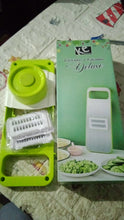 Slicer for Kitchen 5 in 1 Foldable Vegetable Slicer Blade Potato Cutter, Veggie Slicer, Onion Slicer, Julienne Grater with Protective Guards, Stainless Steel Blade the24kgal