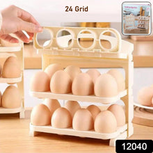 Plastic Foldable Egg Tray | 24 Grid Egg Storage Box (1 Pc) the24kgal
