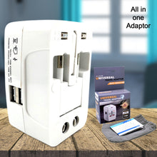 All-in-One Universal Worldwide Travelling AC Adaptor Plug (AU / UK / US / EU) International Power Charger Electric USB Power Plug Socket Adapter Converter (1 Pc) the24kgal