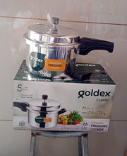 Aluminium Classic Goldex Pressure Cookers With Outer Lid (7.5 Litres / 5-Year warranty,  ISI Number :- 2347, BIS Number :- CM/L -7600164310 the24kgal