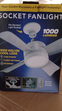 Original Cool LED Socket Fan Light โ Ceiling Fan Replacement, 1000 Lumens/5000K, Remote Controlled (Remote Battery Not Included) the24kgal