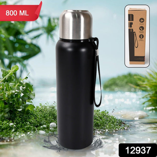 Stainless Steel Water Bottle, Fridge Water Bottle, Stainless Steel Water Bottle Leak Proof, Rust Proof, Cold & Hot Thermos steel Bottle| Leak Proof | Office Bottle | Gym | Home | Kitchen | Hiking | Trekking | Travel Bottle (800ML) the24kgal