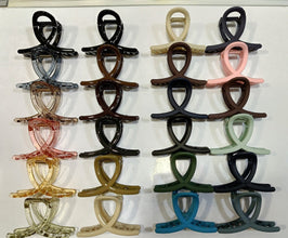 Plastic Hair Clamp Grip, Simple Matte Hair Barrette Clamp (1 Pc) the24kgal