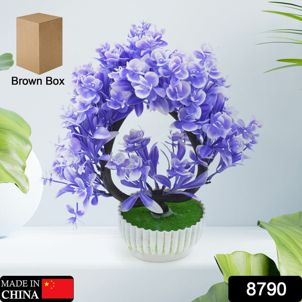 Artificial Flower Plant with Cute Pot – Perfect for Home & Office Decor (1 Pc) the24kgal
