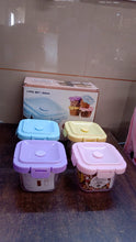 Plastic Food Storage Containers with Lid (4 Pcs Set / 500 ML) the24kgal