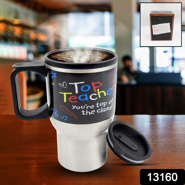 Stainless Steel Insulated Travel Mug - Double-Walled Vacuum Cup with Lid & Handle the24kgal