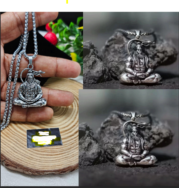Hanuman Murti Pendant with Chain the24kgal