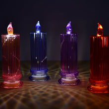 Big Simple Candles for Home Decoration, Crystal Candle Lights (Multicolor) the24kgal
