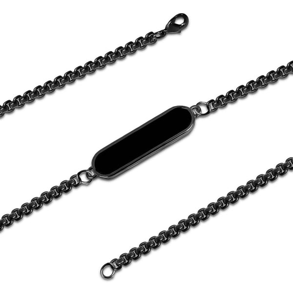 Black Bracelet Rakhi Gift Bracelet (1 Pc) Wukusy