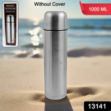 Vacuum Flask Without Cover, 18/8 Stainless Steel | Hot and Cold Water Bottle with Push-Down Lid | Double Walled Stainless Steel Bottle for Travel, Home, Office, School, Picnic (1000 ML / Without Cover) the24kgal